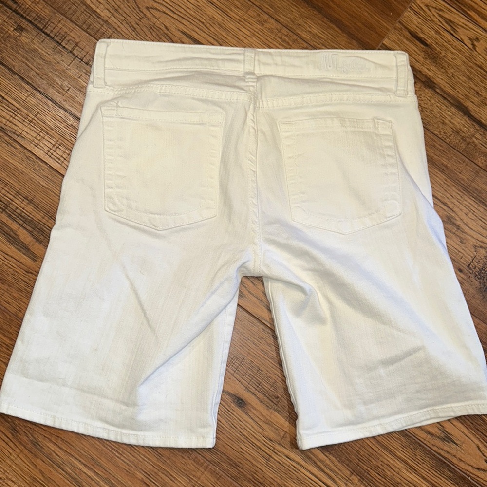 Size 4 Kit From Kloth White Bermuda Jean Shorts